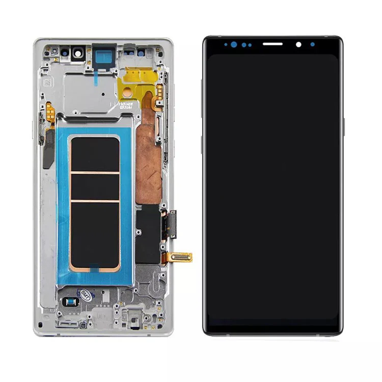 శామ్సంగ్ గెలాక్సీ నోట్ కోసం 9 LCD OLED డిస్ప్లే స్క్రీన్ డిజిటైజర్ అసెంబ్లీ ఫ్రేమ్‌తో